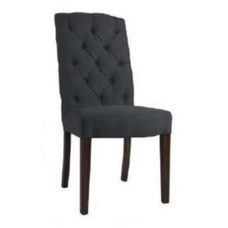 Felice Linen Dining Chair Charcoal